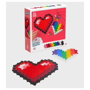 Plus Plus Puzzle By Number – Hearts